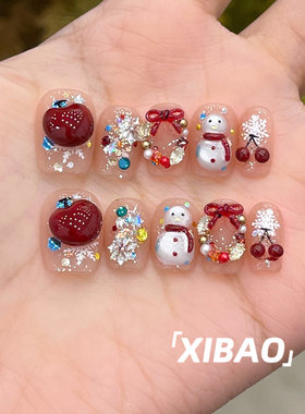 纯手工不掉钻重工绝美雪人穿戴甲