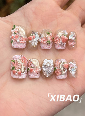 纯手工不掉钻精致重工爆款穿戴甲