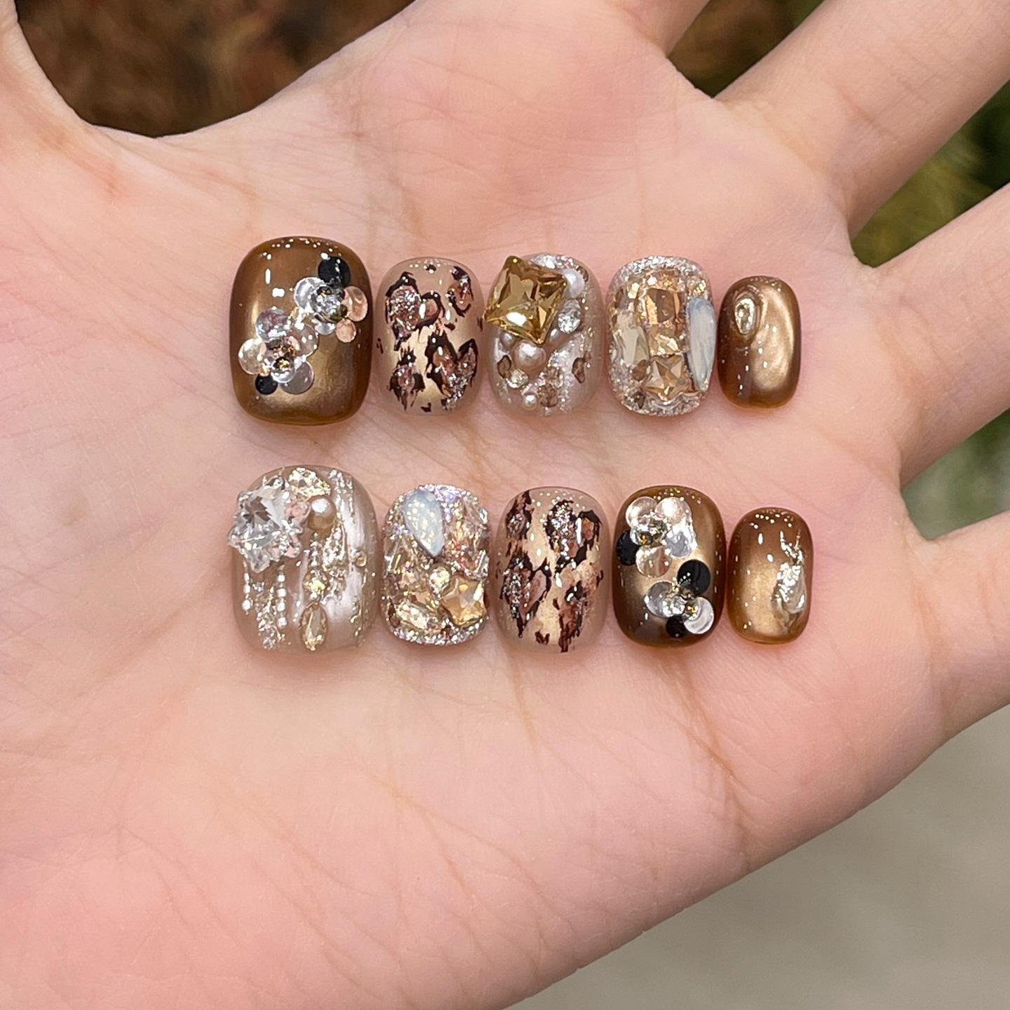 纯手工不掉钻高颜值显白爆款美甲