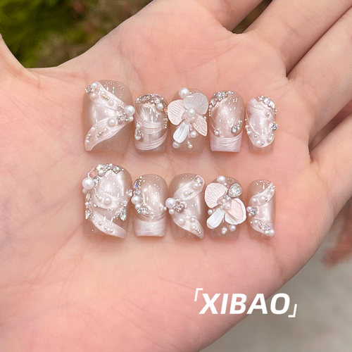 纯手工不掉钻高品质爆款穿戴甲
