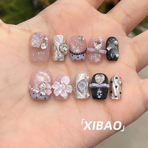 纯手工不掉钻精致重工穿戴甲