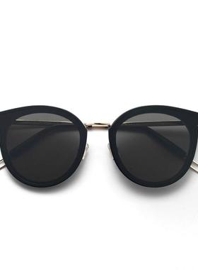 网红大圆脸眼镜显瘦ins