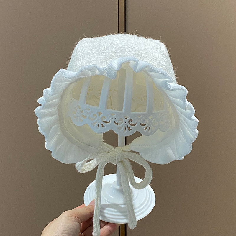 春秋薄款女宝宝纯棉洋气婴儿帽子图片