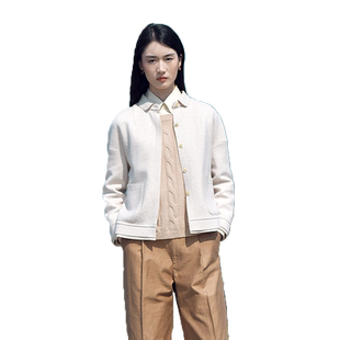 佐尔美冬季新款 时尚气质针织羊毛中褛外套女E14ZD12