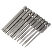 S2钢实心梅花批头六星带孔梅花批嘴风批起子头75 100mm