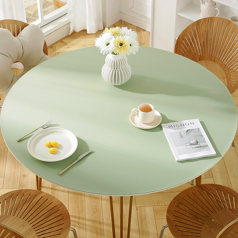 圆形桌垫桌布免洗防油防水防烫pvc大圆桌餐桌垫塑料垫子桌子台布