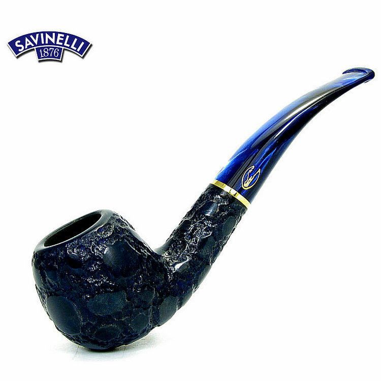 进口烟斗意大利 savinelli沙芬 兰色鳄鱼系列 石楠木626小号斗