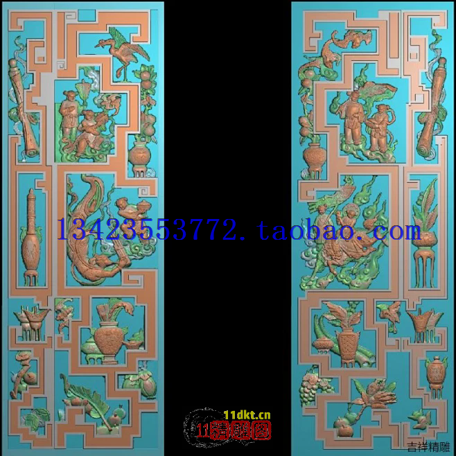 51扫描图古建祠堂边角柱精雕图门神麒麟花瓶柱子边柱祠堂 人物,商务/设计服务,设计素材/源文件,淘宝优惠券,粉丝福利购,淘宝优惠卷