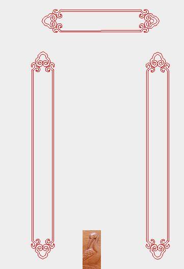 T 墓碑图/墓碑线雕图/石碑矢量图/文泰线雕图 plt 柱子花边线雕图