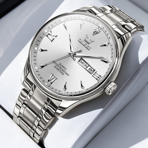 【明星同款】实心钢带夜光防水表