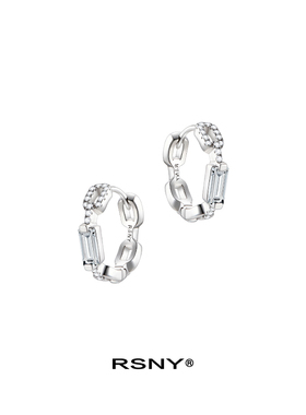 【何超莲/谭松韵同款】RSNY链式耳环女时尚潮小巧气质简约耳钉797