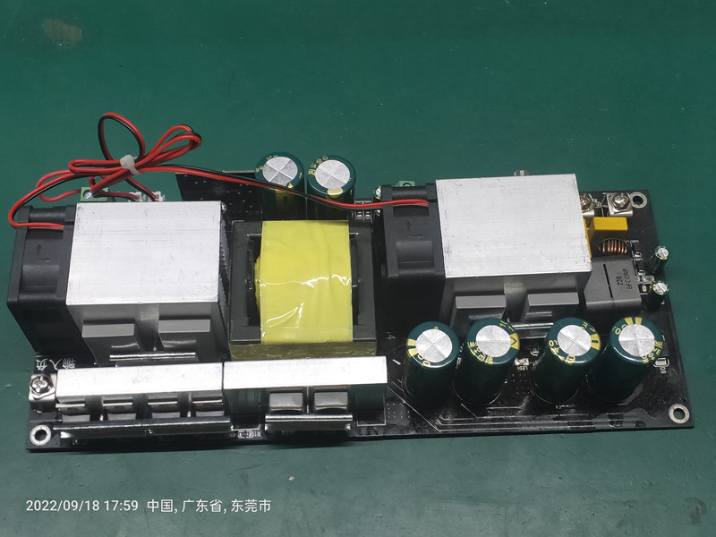 勇竹星12V车载1KW数字功放板带升压电路高效率HIFI户外音响高质