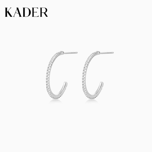 KADER开朵流光几何耳环925银小众设计感耳钉生日礼物送闺蜜女友