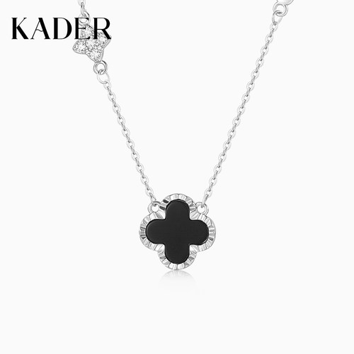 KADER开朵幸运四叶草项链女简约时尚轻奢小众设计锁骨链生日礼物