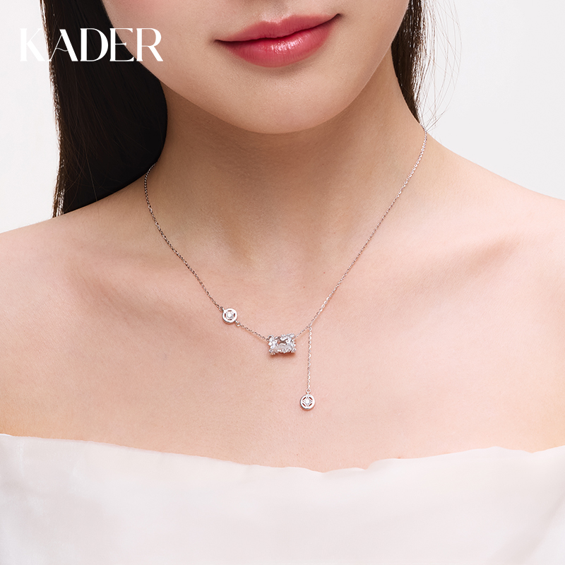 卡蒂罗马上有钱项链女925银小众设计款锁骨链马年本命年新年礼物