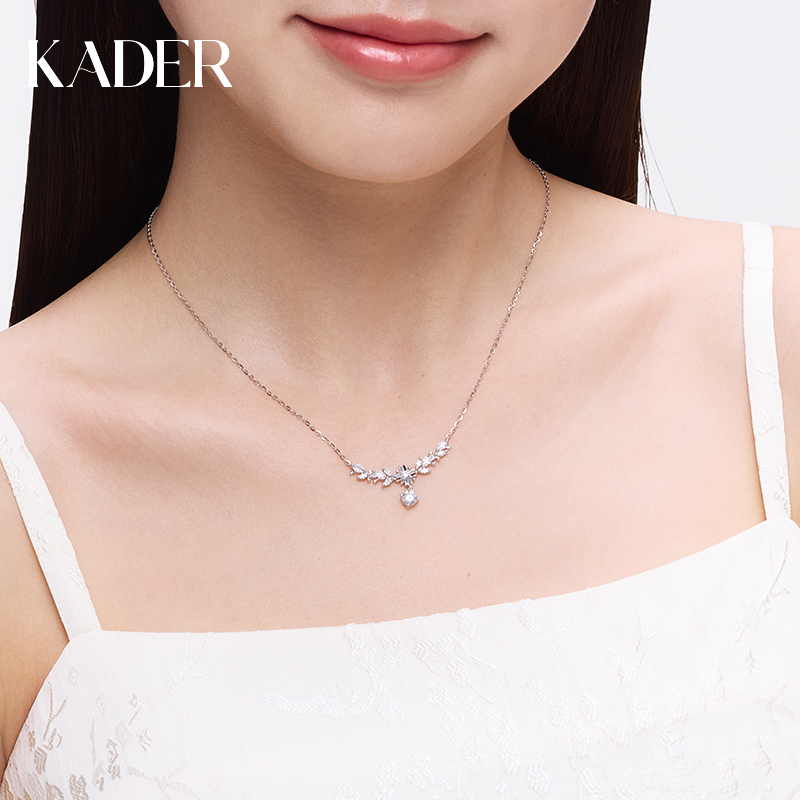 卡蒂罗缠枝花语项链女S925纯银轻奢小众设计感生日毕业礼物送女友