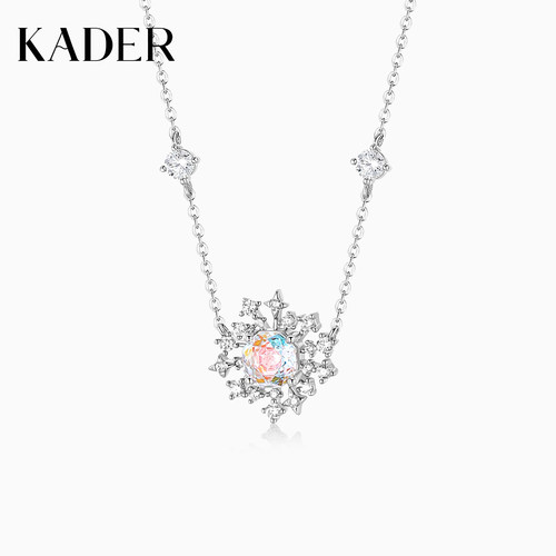 KADER开朵花火蒲公英项链女简约时尚小众设计轻奢高级锁骨链礼物