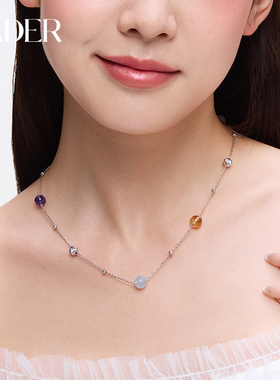 卡蒂罗幸运满天星项链女S925纯银轻奢小众设计款锁骨链生日礼物