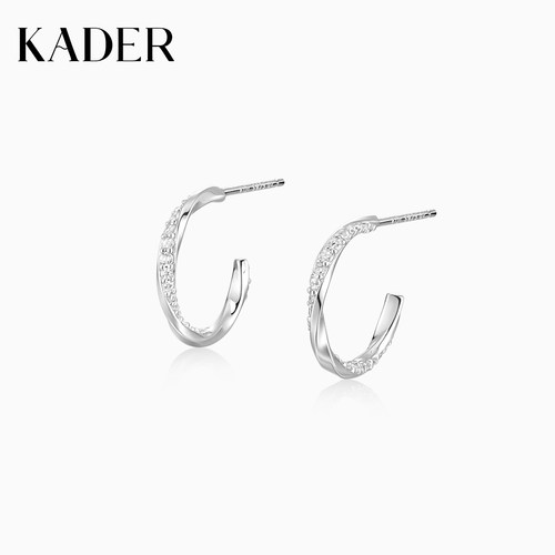 KADER开朵星轨耳环925银小众设计感耳饰耳钉生日礼物送闺蜜女友