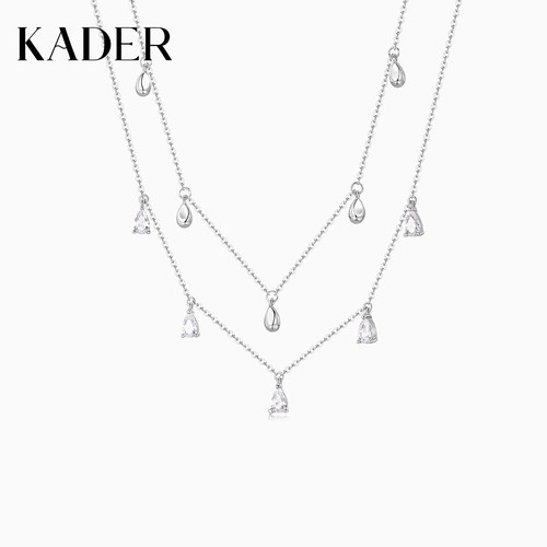 KADER开朵月光露珠项链女简约时尚小众设计高级感锁骨链生日礼物