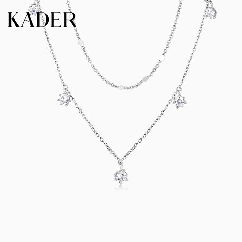 KADER开朵星点蒲公英项链女简约时尚小众设计轻奢锁骨链生日礼物