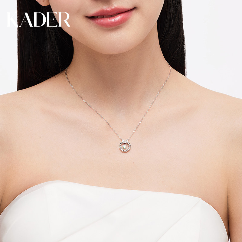 卡蒂罗心动蝴蝶项链925银饰品小众设计项链女款2024新款饰品配饰