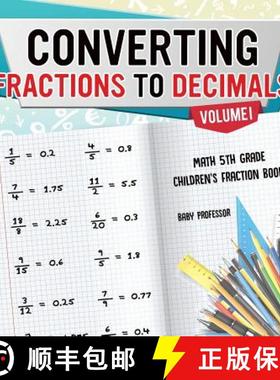 【3-4周达】Converting Fractions to Decimals Volume I - Math 5th Grade | Children's Fraction Books [9781541925489]