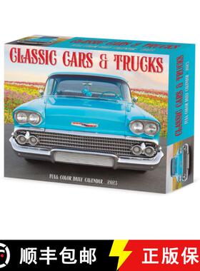 【3-4周达】Classic Cars & Trucks 2023 Box Calendar [9781549228865]