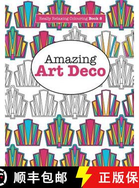 【3-4周达】Really RELAXING Colouring Book 8: Amazing Art Deco [9781908707932]
