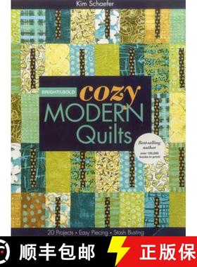 【3-4周达】Bright & Bold Cozy Modern Quilts-Print-on-Demand-Edition: 20 Projects - Easy Piecing - Sta... [9781607054412]