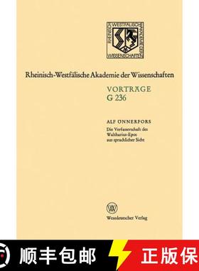 【3-4周达】Die Verfasserschaft des Waltharius-Epos aus sprachlicher Sicht : 233. Sitzung am 18. Octob... [9783531072364]