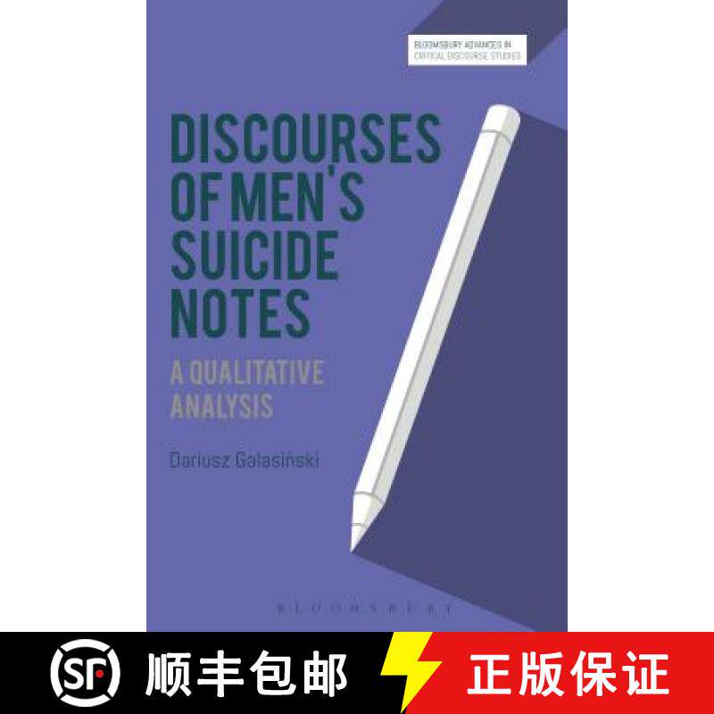 预订 Discourses of Men's Suicide Notes: A Qualitative Analysis [9781350109025]