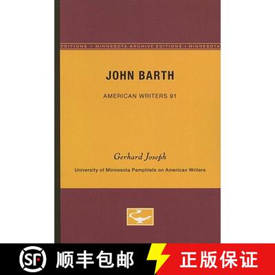 【3-4周达】John Barth - American Writers 91: University of Minnesota Pamphlets on American Writers [9780816605637]