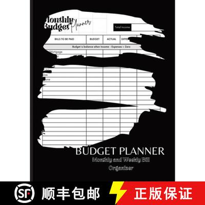 【3-4周达】Budget Planner: Twelve Months Financial Organizer, Monthly and Weekly Budget Planner, Bill... [9798218185701]