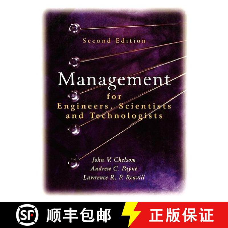 【3-4周达】Management For Engineers, Scientists And Technologists 2E [Wiley经管] [9780470021262]