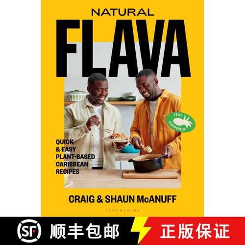 【3-4周达】精装 Natural Flava: Quick & Easy Plant-Based Caribbean Recipes [9781526631879]
