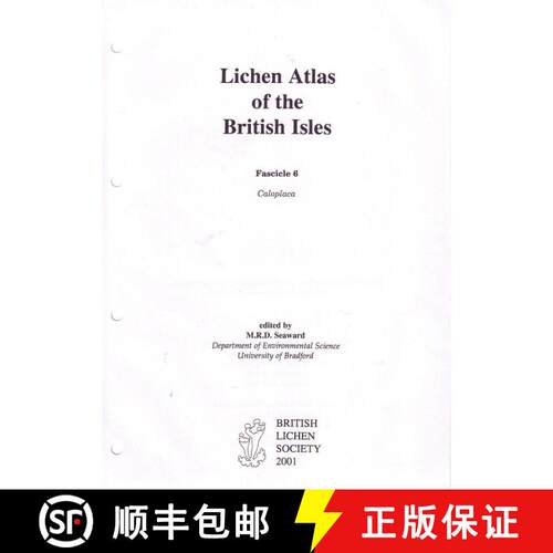 预订 The Lichen Atlas of the British Isles: Fascicle 6 [9780954041816]