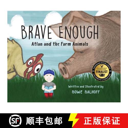 【3-4周达】精装 Brave Enough: Atlan and the Farm Animals [9781956856781]