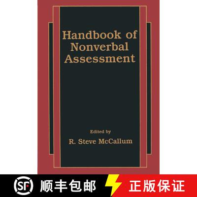 【3-4周达】Handbook of Nonverbal Assessment [9781461349457]