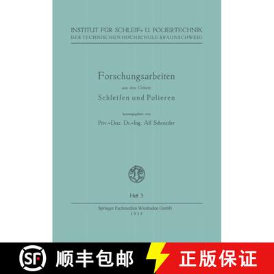 【3-4周达】Grundlegende Erkenntnisse UEber Das Schleifen Von Hartstoffen [9783663006237]