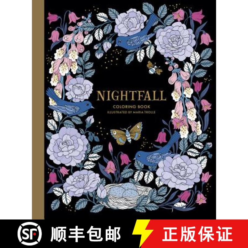 【3-4周达】Nightfall Coloring Book: Originally Published in Sweden as Skymningstimman [9781423649168]
