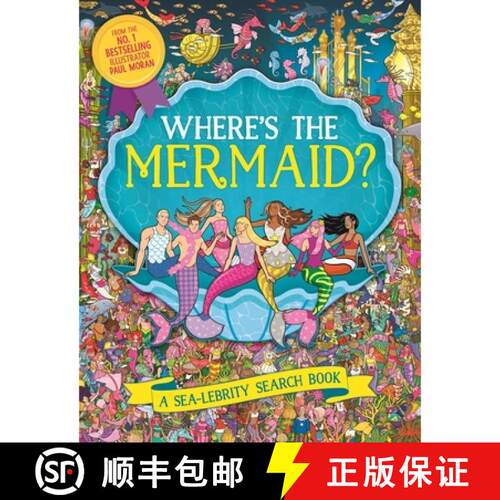 【3-4周达】Where's the Mermaid? : A Sea-lebrity Search and Find Book [9781789297805]