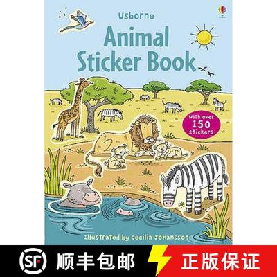【3-4周达】Animal Sticker Book with Stickers [9780746098974]