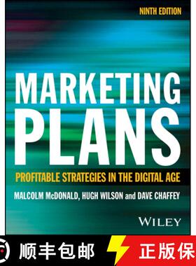 【3-4周达】Marketing Plans 9e - How to Prepare Them, How to Profit from Them [9781394177103]