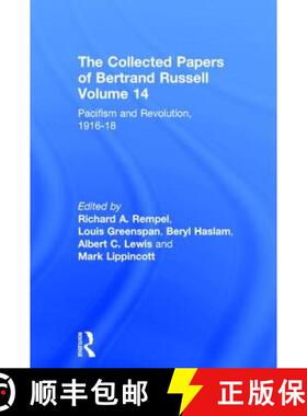 【3-4周达】The Collected Papers of Bertrand Russell, Volume 14 : Pacifism and Revolution, 1916-18 [9780415094108]