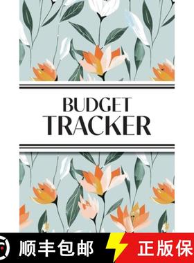 【3-4周达】Budget Tracker (Orange and White Flowers): 6x9 Monthly Finance Organizer for Expenses, Sav... [9781834120324]