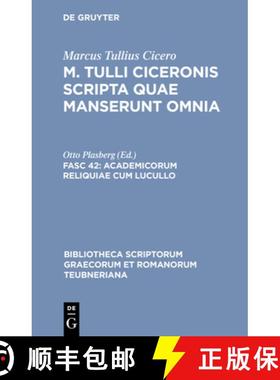 预订 Academicorum Reliquiae Cum Lucullo [9783598712180]