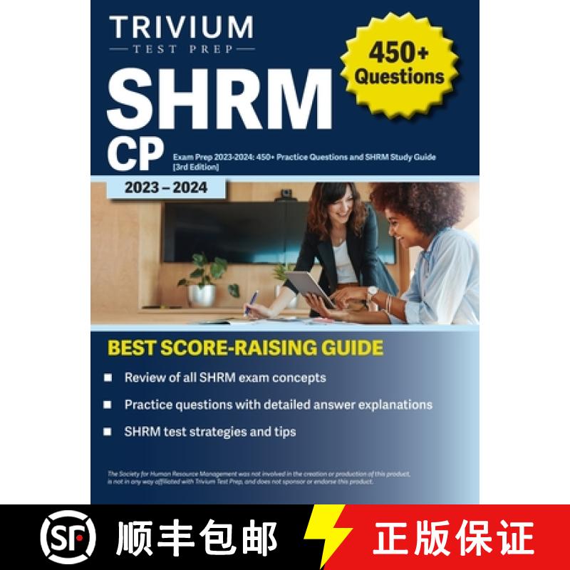 【2-3周达】SHRM CP Exam Prep 2023-2024: 450+ Practice Questions and SHRM Study Guide [3rd Edition] [9781637983928]