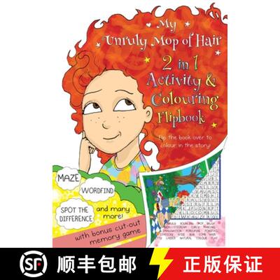 【3-4周达】My Unruly Mop of Hair Activity and Colouring Book: 2-n-1 flip book [9780995123823]