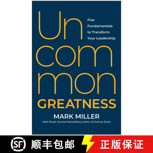 【3-4周达】精装 Uncommon Greatness: Five Fundamentals to Transform Your Leadership [9781637744703]